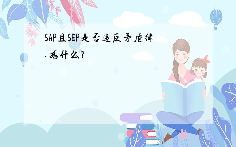 SAP且SEP是否违反矛盾律,为什么?