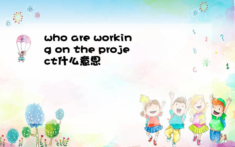 who are working on the project什么意思