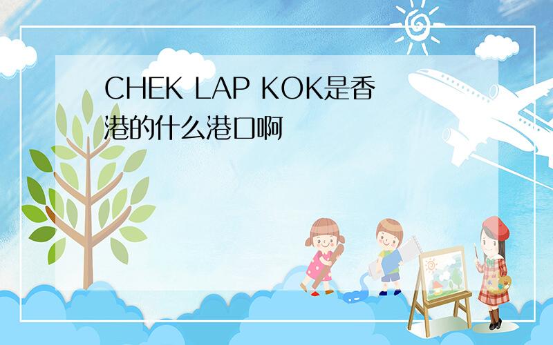 CHEK LAP KOK是香港的什么港口啊