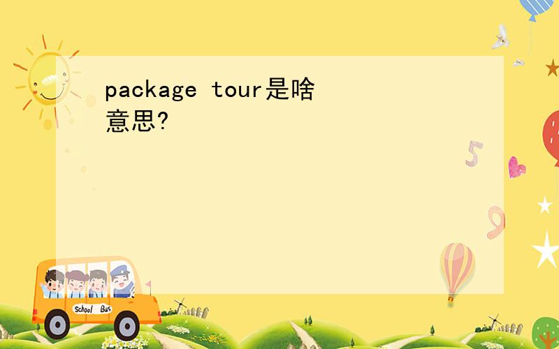 package tour是啥意思?