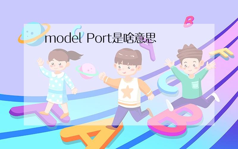 model Port是啥意思