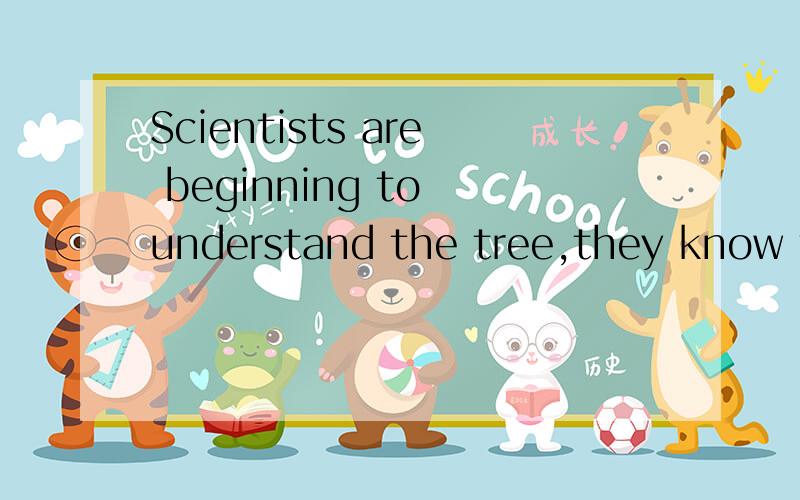 Scientists are beginning to understand the tree,they know trees can communicate with one another.Can you give two examples?用英语回答“Can you give two examples?