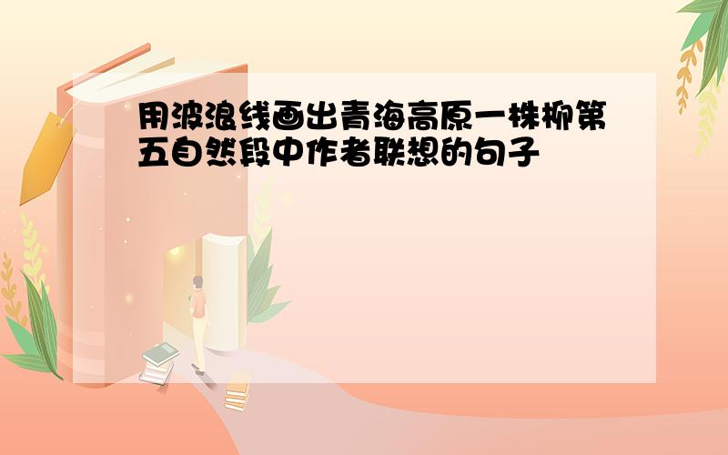 用波浪线画出青海高原一株柳第五自然段中作者联想的句子
