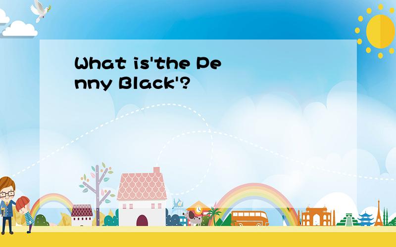 What is'the Penny Black'?