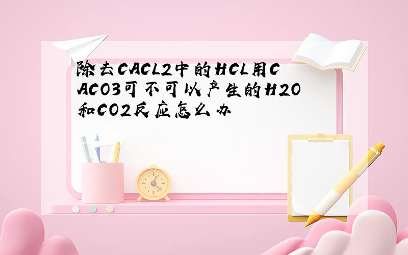 除去CACL2中的HCL用CACO3可不可以产生的H2O和CO2反应怎么办