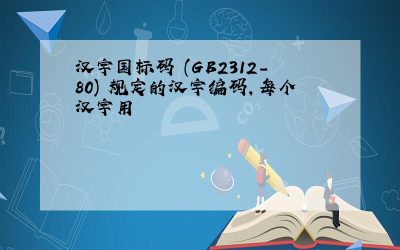 汉字国标码 (GB2312-80) 规定的汉字编码,每个汉字用