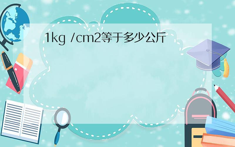1kg /cm2等于多少公斤