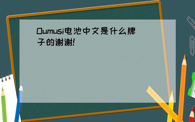 Oumusi电池中文是什么牌子的谢谢!