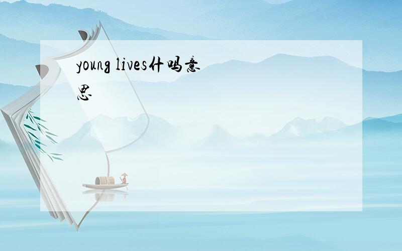 young lives什吗意思