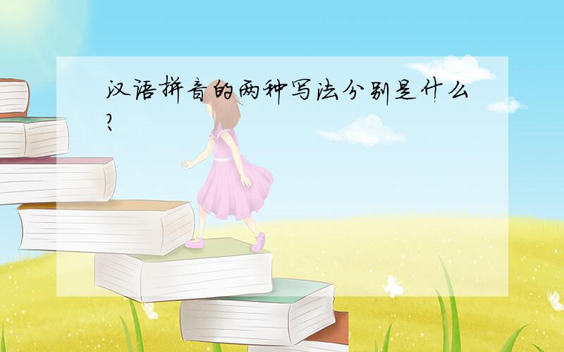 汉语拼音的两种写法分别是什么?