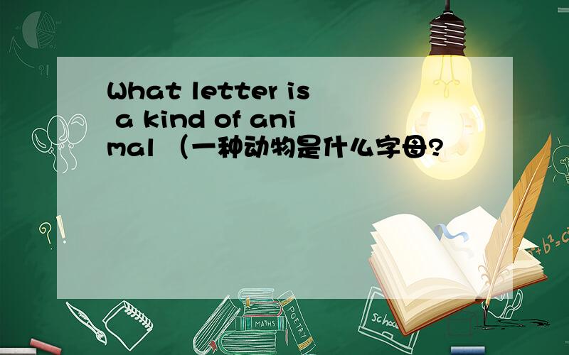 What letter is a kind of animal （一种动物是什么字母?