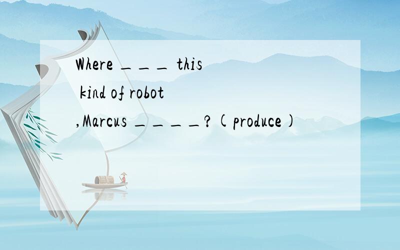 Where ___ this kind of robot,Marcus ____?(produce)