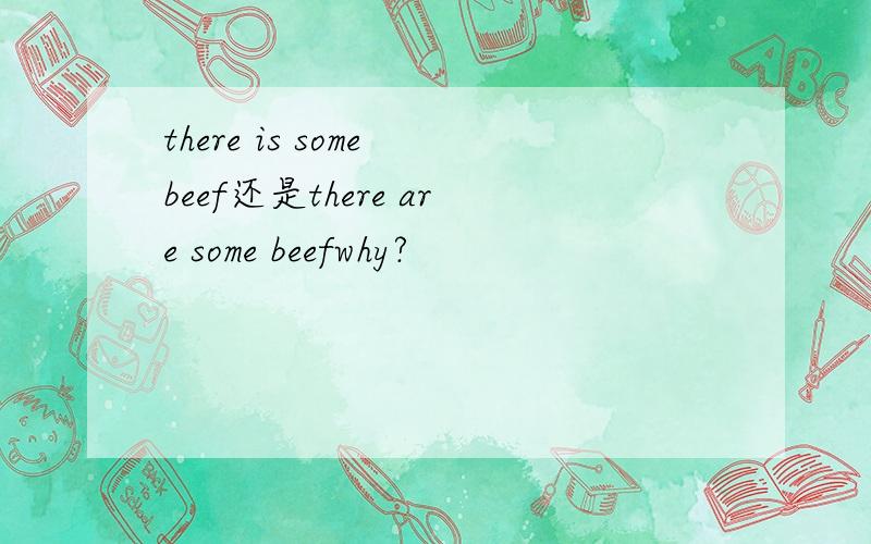 there is some beef还是there are some beefwhy?