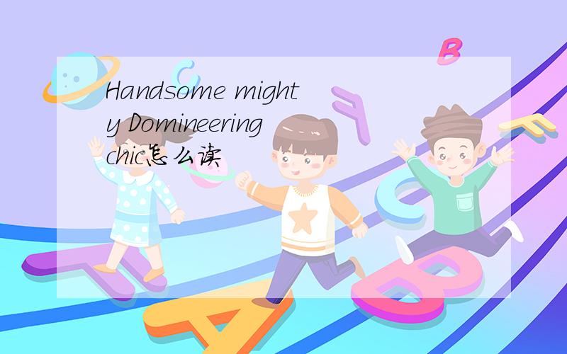 Handsome mighty Domineering chic怎么读