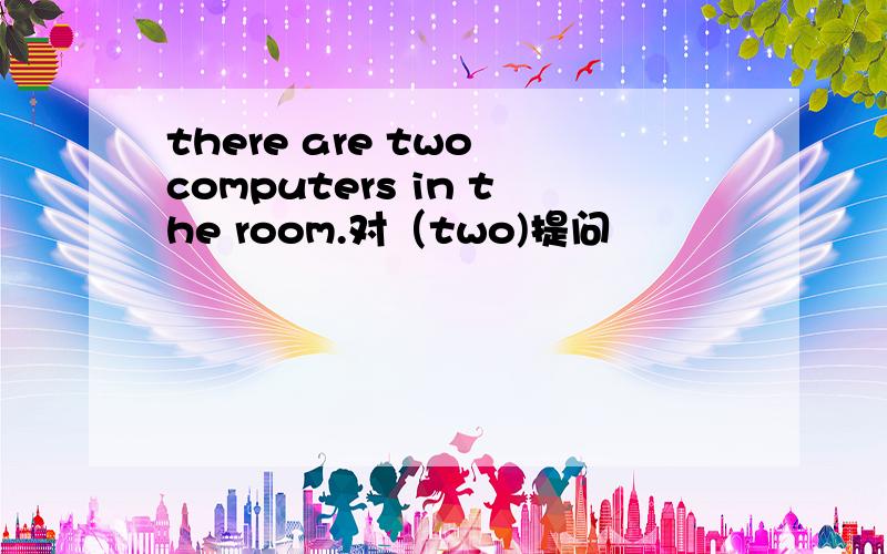 there are two computers in the room.对（two)提问