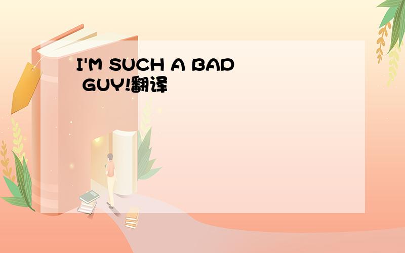I'M SUCH A BAD GUY!翻译
